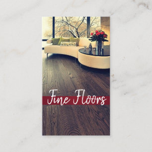 Flooring, Construction Business Card