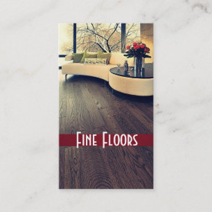 Flooring, Construction Business Card