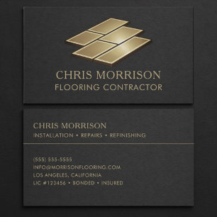 Flooring Contractor Professional Business Card
