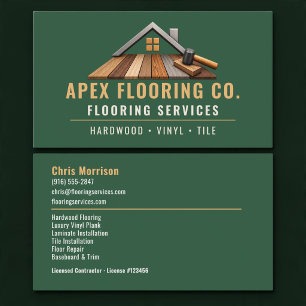 Flooring Green Professional Services Business Card