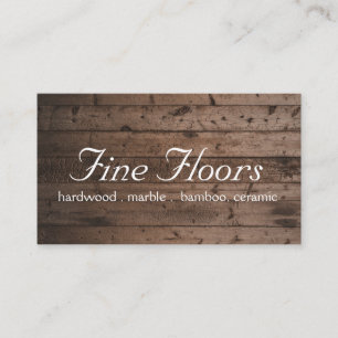 Flooring Hardwood Marble Construction Business Car Card