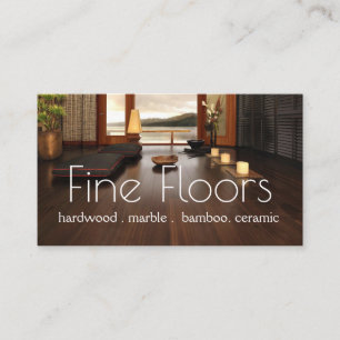 Flooring Hardwood Marble Construction Business Card