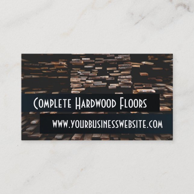 Flooring Installation Construction Business Card (Front)