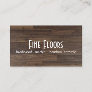 Flooring Installation Hardwood Marble Construction Business Card