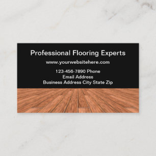 Flooring Services Business Card Design