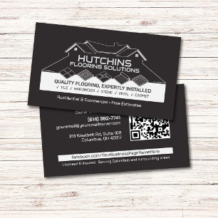 Flooring Solutions Tile Hardwood Stone Vinyl Business Card