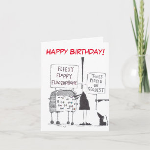Floozaphone Birthday Card