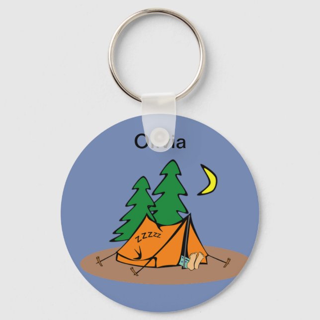 Flopping Fish Designs ™ Key Ring (Front)