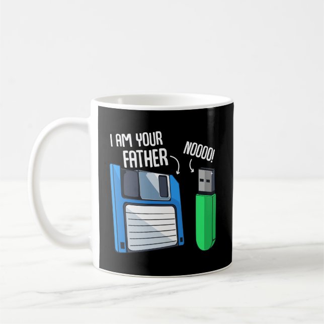 Floppy Disc Coder Computer Engineering Geek Nerd C Coffee Mug (Left)