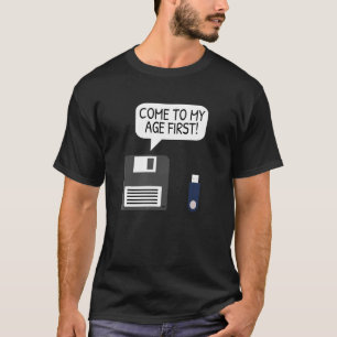 Floppy Disc Usb  Geek & Computer Programmer T-Shirt