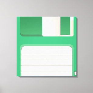 Floppy Discs Canvas Print