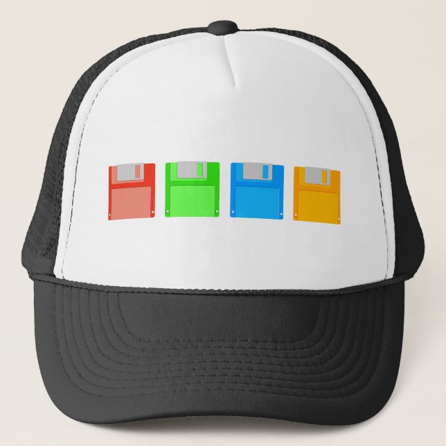 Floppy Discs Trucker Hat (Front)