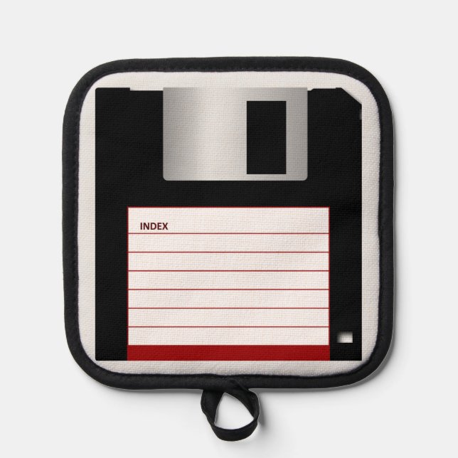 Floppy Disk Computer Science Classic Geek Cook Pot Holder (Front)