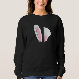 Floppy Ear Rabbit Easter Or Most Lamp Motif Sweatshirt