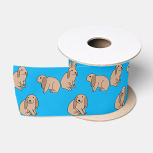Floppy eared bunnies satin ribbon