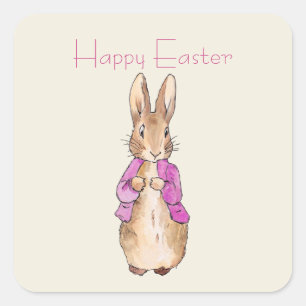 Flopsy Beatrix Potter the Easter bunny rabbit Square Sticker
