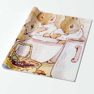 Flopsy Mopsy And Cottontail Beatrix Potter Wrapping Paper