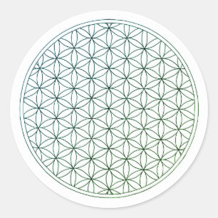 Flor de la Vida Calca Classic Round Sticker