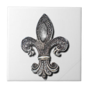 Flor De Lis Fleur De Lis symbol new orleans Tile