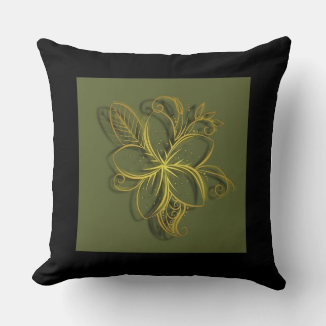 Flor Dourada Cushion (Front)