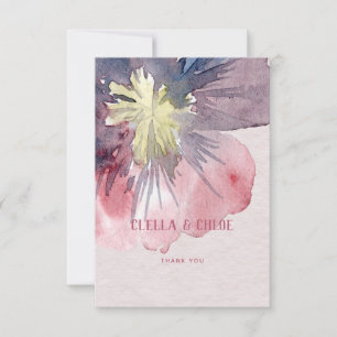 Flor Ever Wedding Thank You Card
