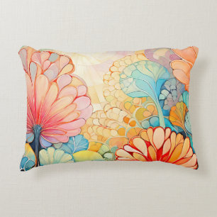 Flora 5 Floral Pastel Accent Pillow