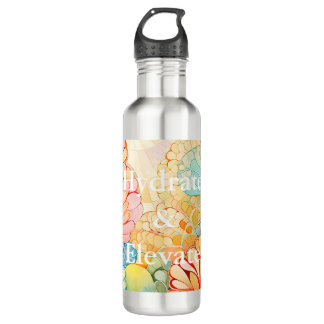 Flora 5 Floral Pastel Water Bottle Type 1