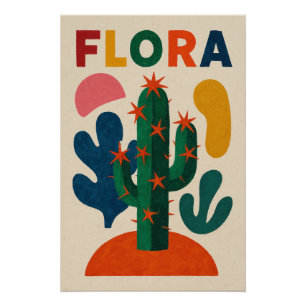 FLORA - A botanical explosion in color Poster