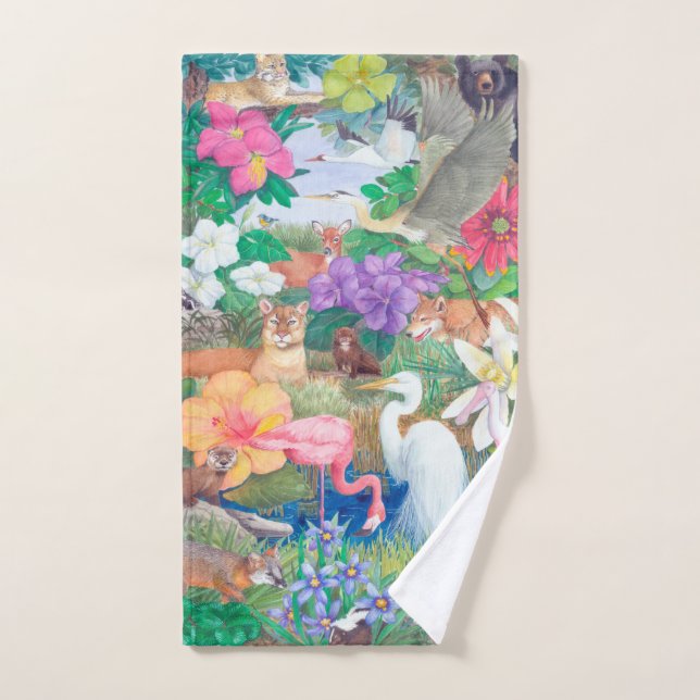 Flora and Fauna Hand Towel (Hand Towel)