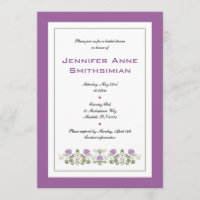 Flora Bee Bridal Shower Invitation