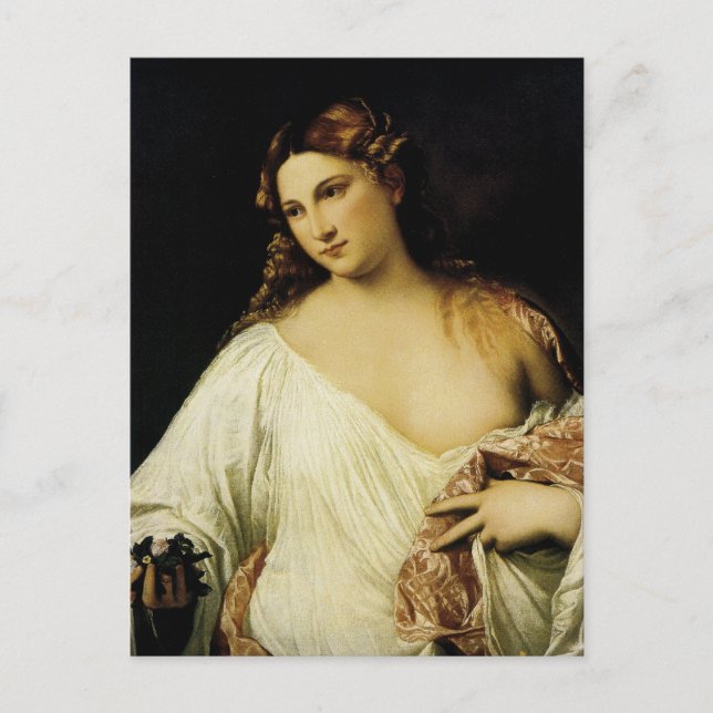 Flora, by Titian Postcard (Front)