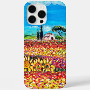 FLORA IN TUSCANY/ Fields ,Poppies and Sunflowers iPhone 16 Pro Max Case
