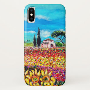 FLORA IN TUSCANY/ Fields ,Poppies and Sunflowers Case-Mate iPhone Case