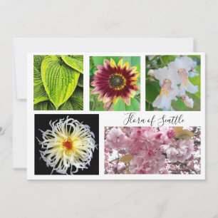 flora of Seattle Invitation
