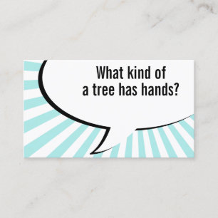 flora palm tree joke business card