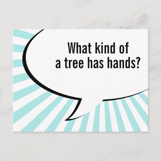 flora palm tree joke postcard (Front)