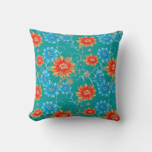 Flora patterns cushion