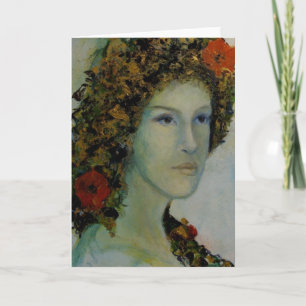 Flora Roman Goddess of Flowers Greeting Card