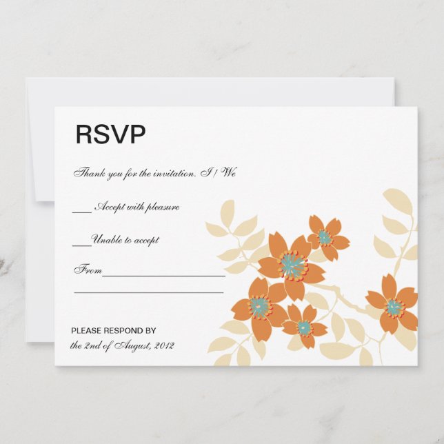 Flora - RSVP Cards (Front)