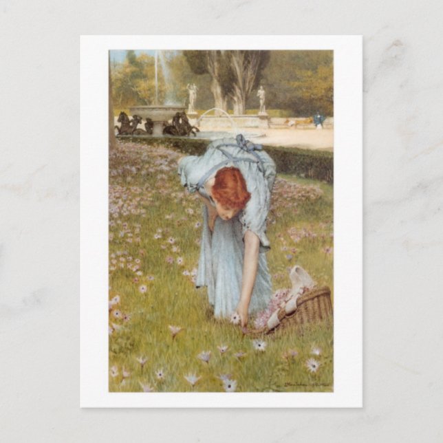 Flora - Sir Lawrence Alma-Tadema postcard (Front)