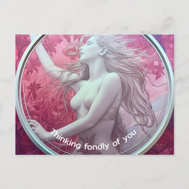 Flora surreal painting postcard (Front)