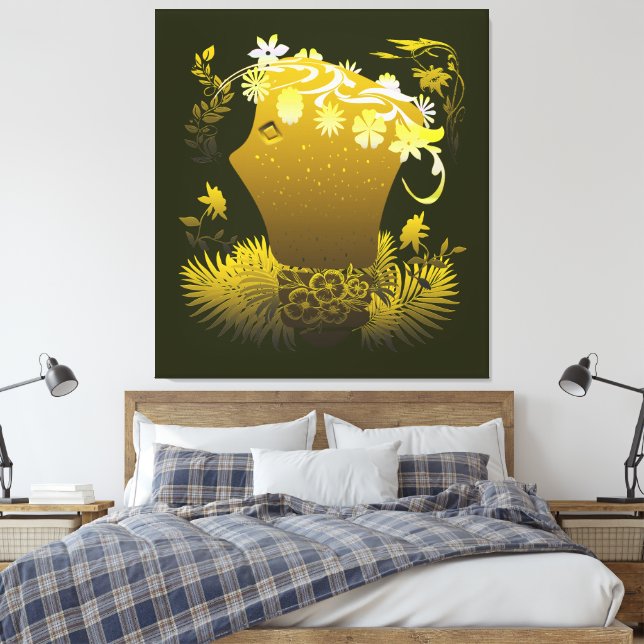 Flora the Goddess of Flowers Canvas Print (Insitu(Bedroom))
