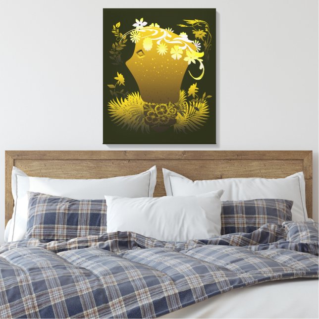 Flora the Goddess of Flowers Canvas Print (Insitu(Bedroom))