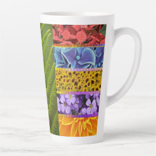 flora tiles latte mug