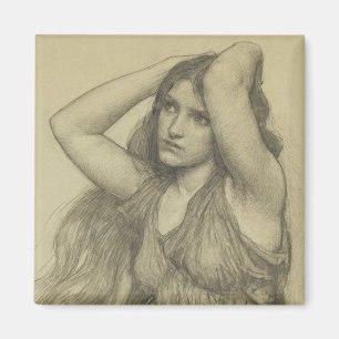 Flora with Long Hair Magnet