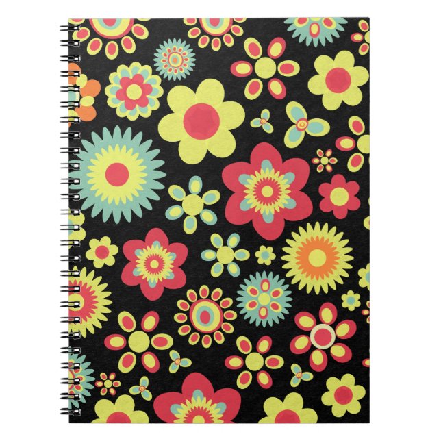 Floral 100113 spiral notebook (Front)