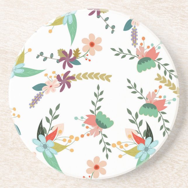 Floral 10 coaster (Front)