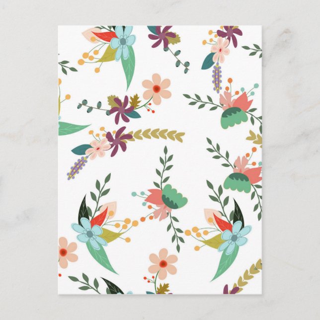 Floral 10 postcard (Front)