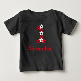 Floral 1st Birthday Baby T-Shirt