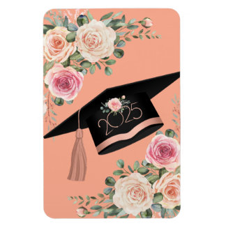 Floral 2025 Graduation Magnet